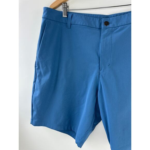 Lululemon Commission Classic-Fit Short 9" Warpstreme Soft Denim Blue Men's 38 - Picture 3 of 14